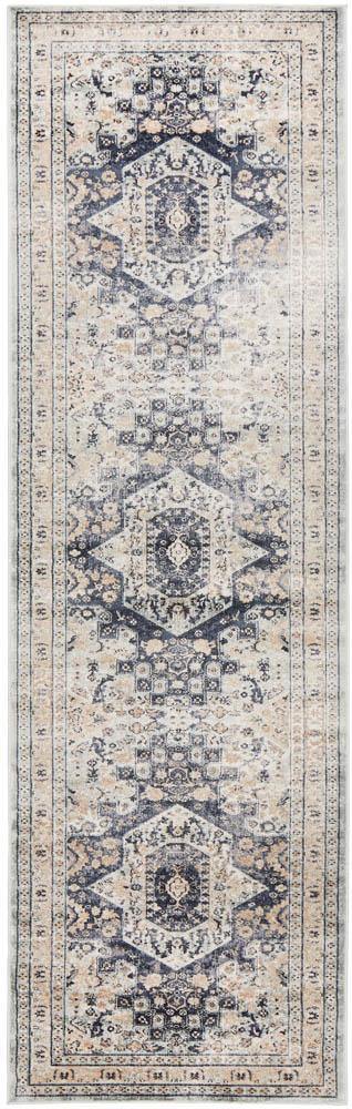Providence Esquire Brushed Traditional Blue Rug - ICONIC RUGS