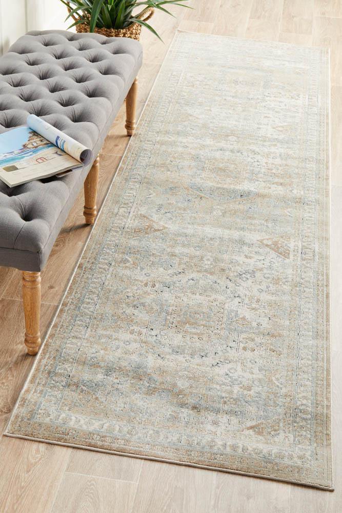Providence Esquire Central Traditional Beige Runner - ICONIC RUGS