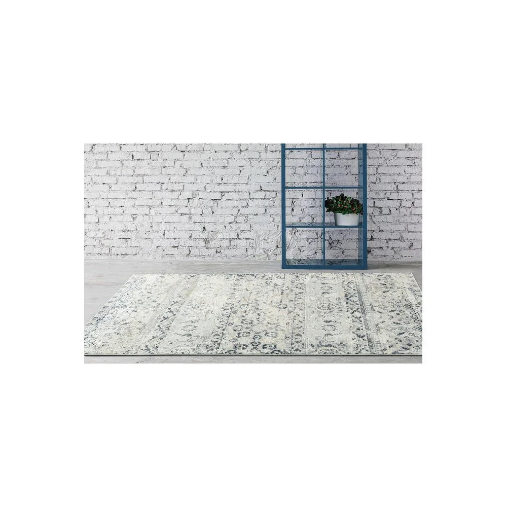 Providence Esquire Segments Traditional Blue Rug - ICONIC RUGS