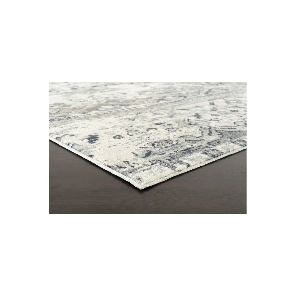 Providence Esquire Segments Traditional Blue Rug - ICONIC RUGS