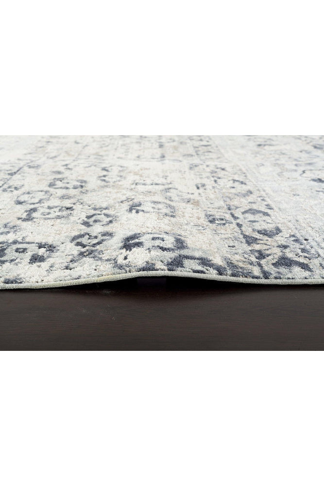 Providence Esquire Segments Traditional Blue Rug - ICONIC RUGS