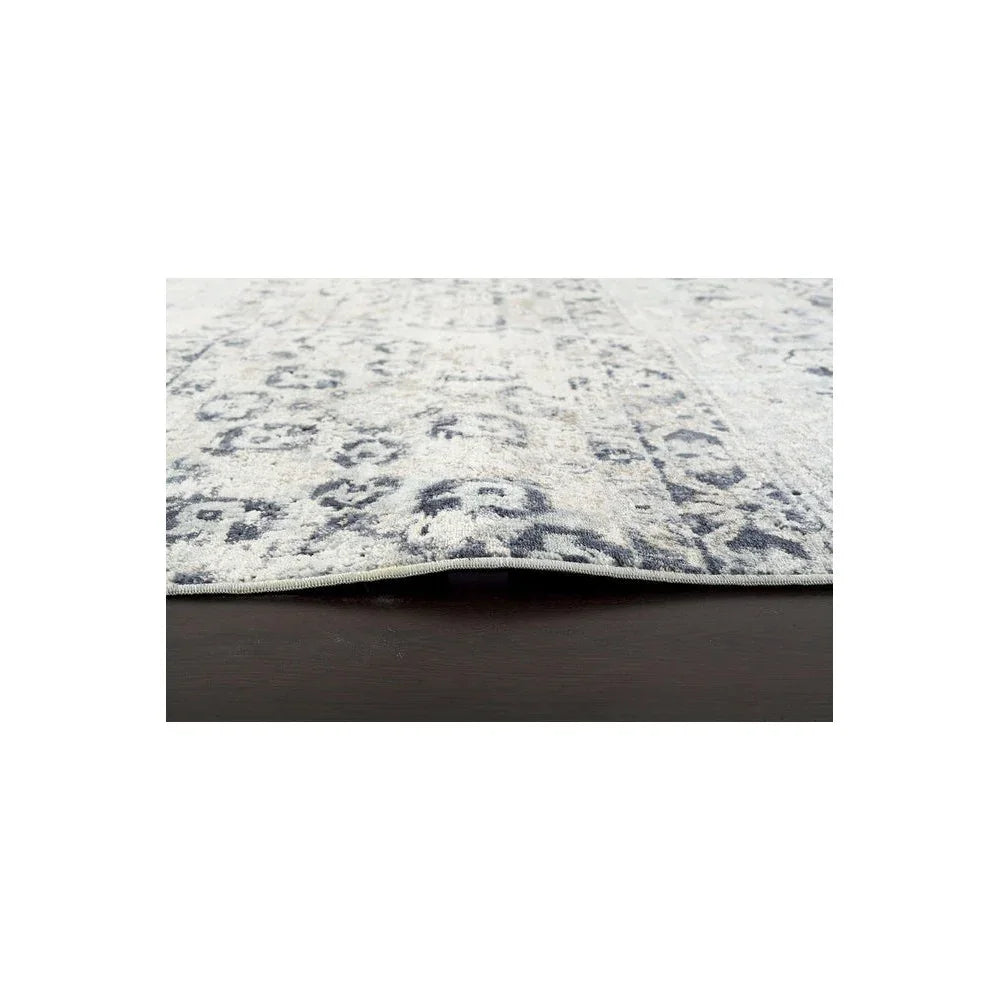Providence Esquire Segments Traditional Blue Rug - ICONIC RUGS