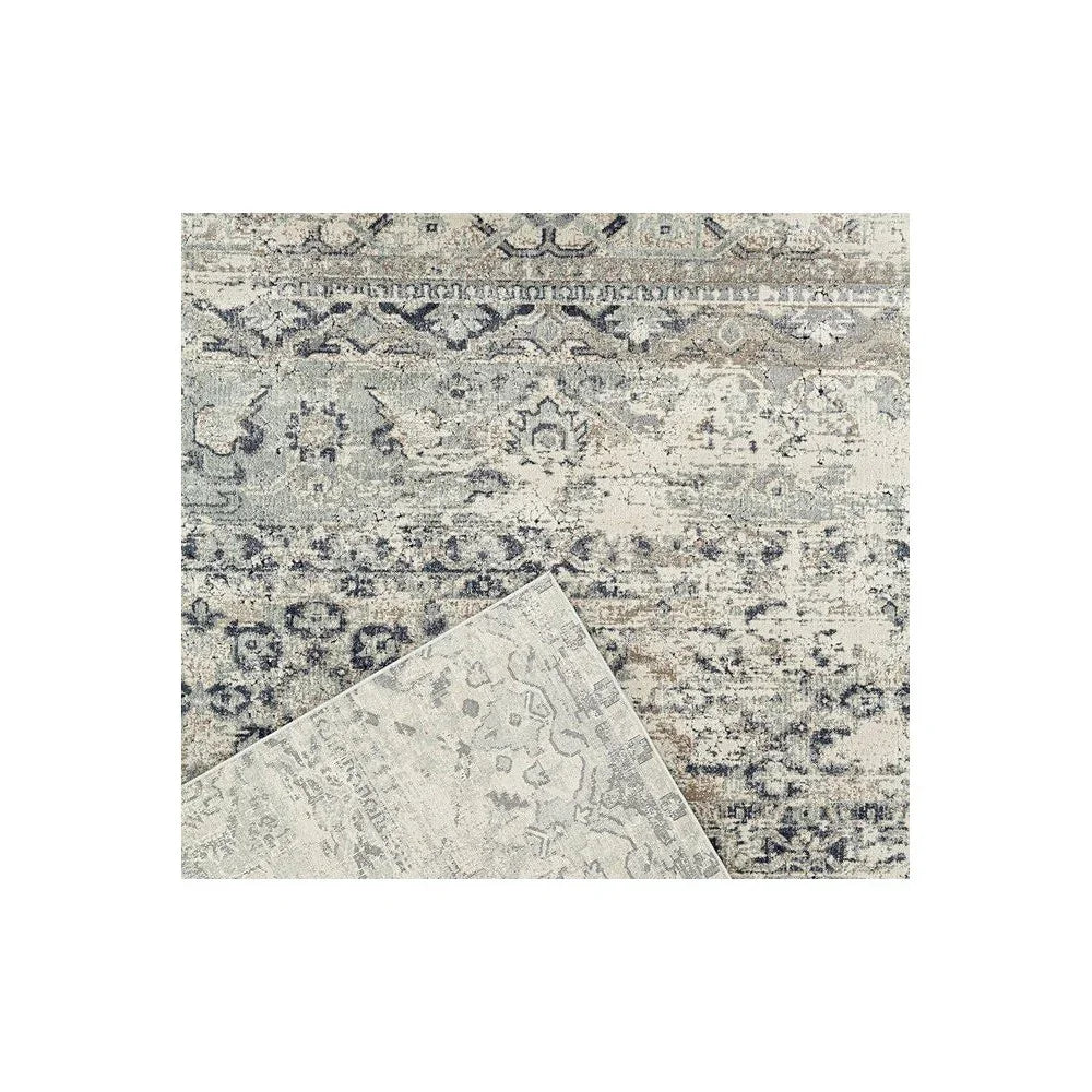 Providence Esquire Segments Traditional Blue Rug - ICONIC RUGS