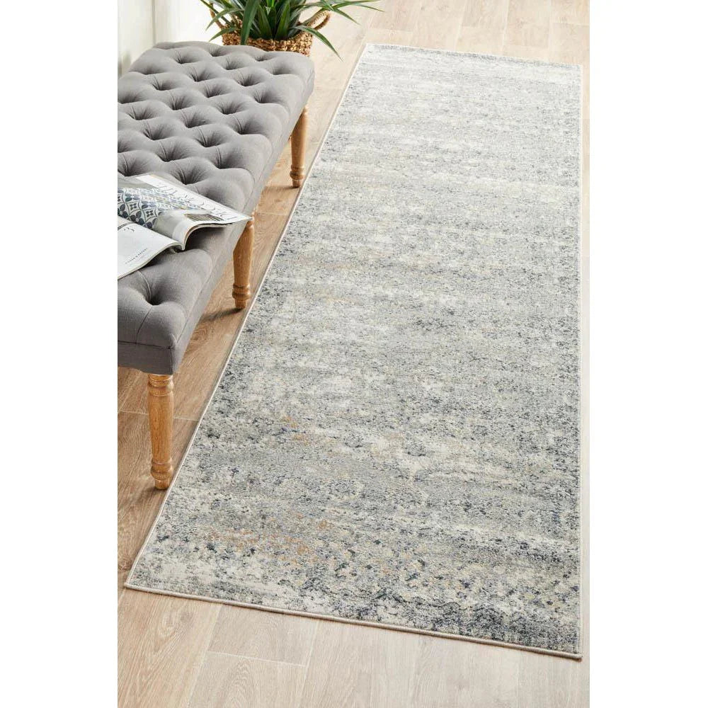 Providence Esquire Segments Traditional Blue Runner - ICONIC RUGS