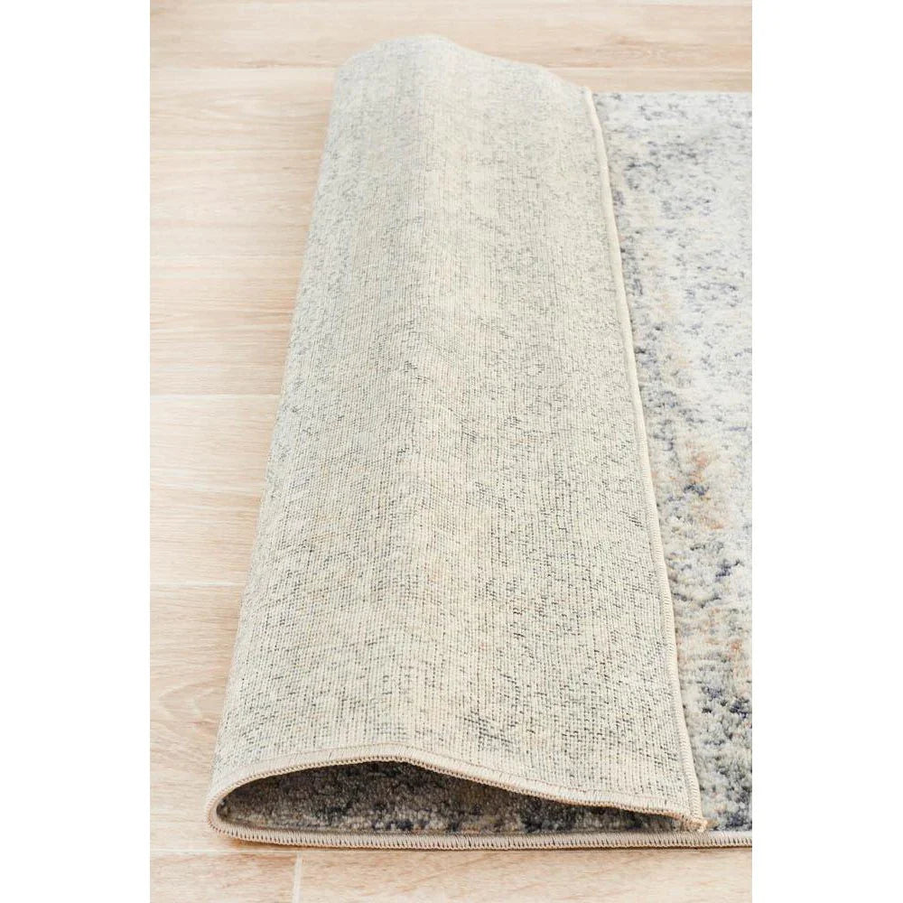 Providence Esquire Segments Traditional Blue Runner - ICONIC RUGS