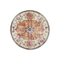 Evoke Carnival White Transitional Round Rug - ICONIC RUGS