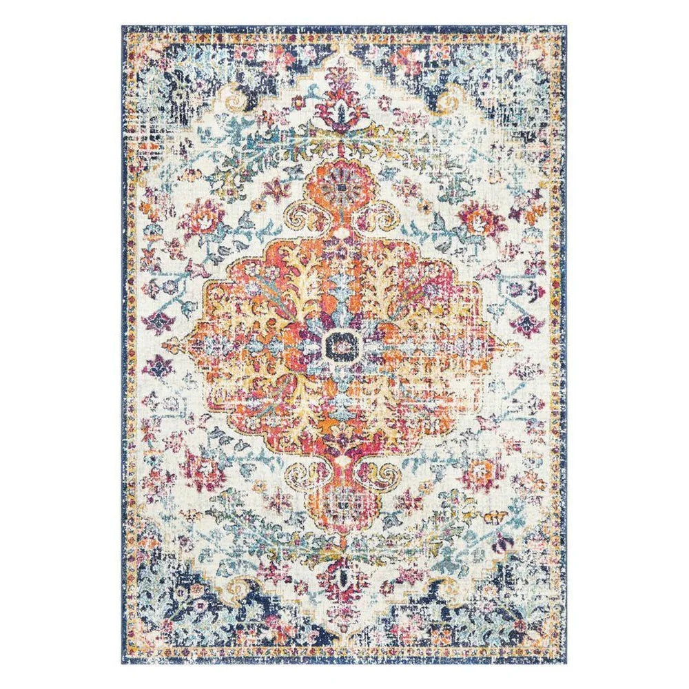 Evoke Carnival White Transitional Rug - ICONIC RUGS