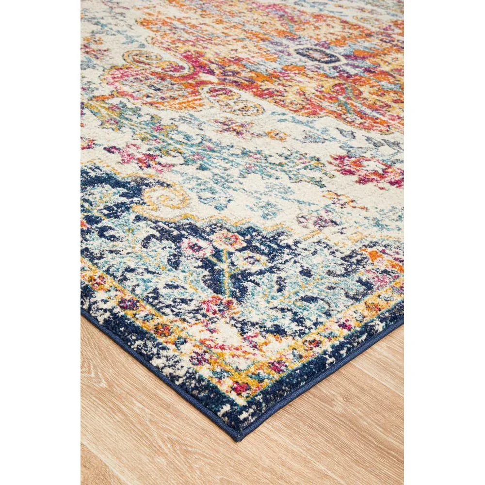 Evoke Carnival White Transitional Rug - ICONIC RUGS