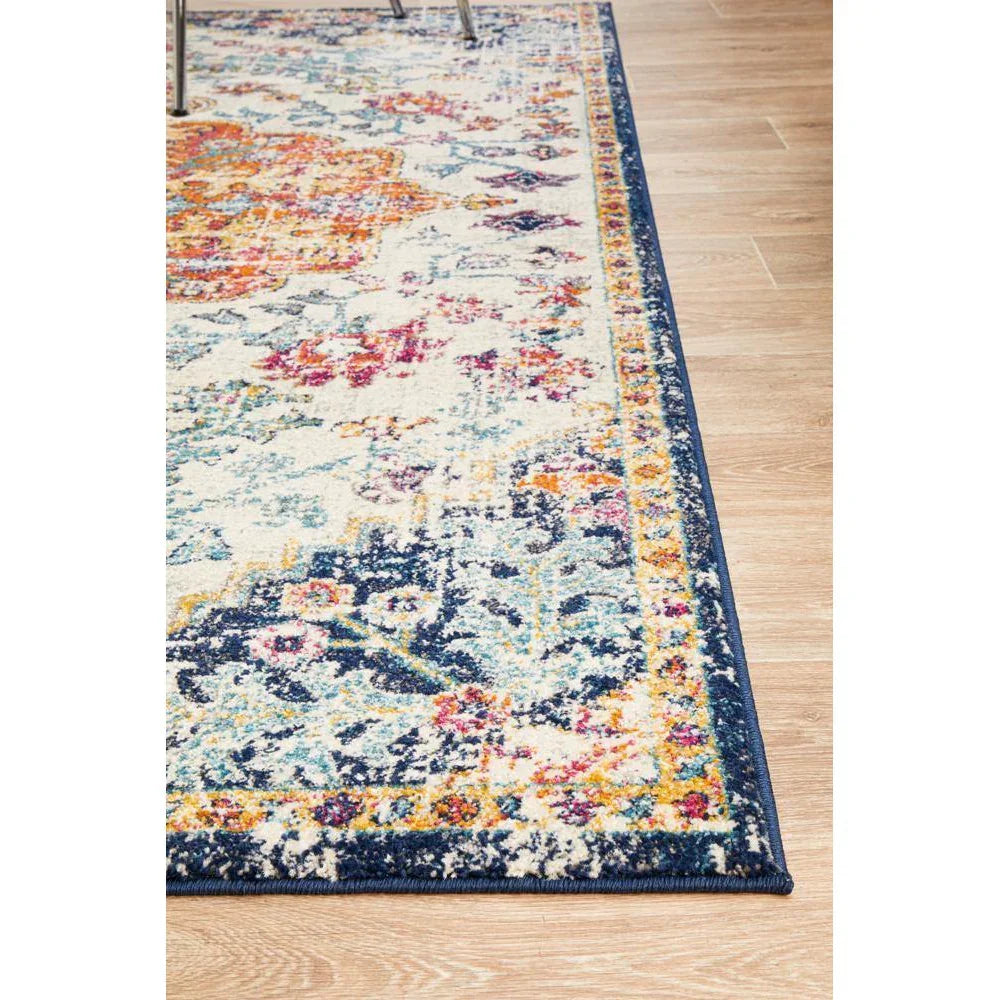 Evoke Carnival White Transitional Rug - ICONIC RUGS
