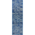 Evoke Contrast Navy Transitional Runner Rug - ICONIC RUGS