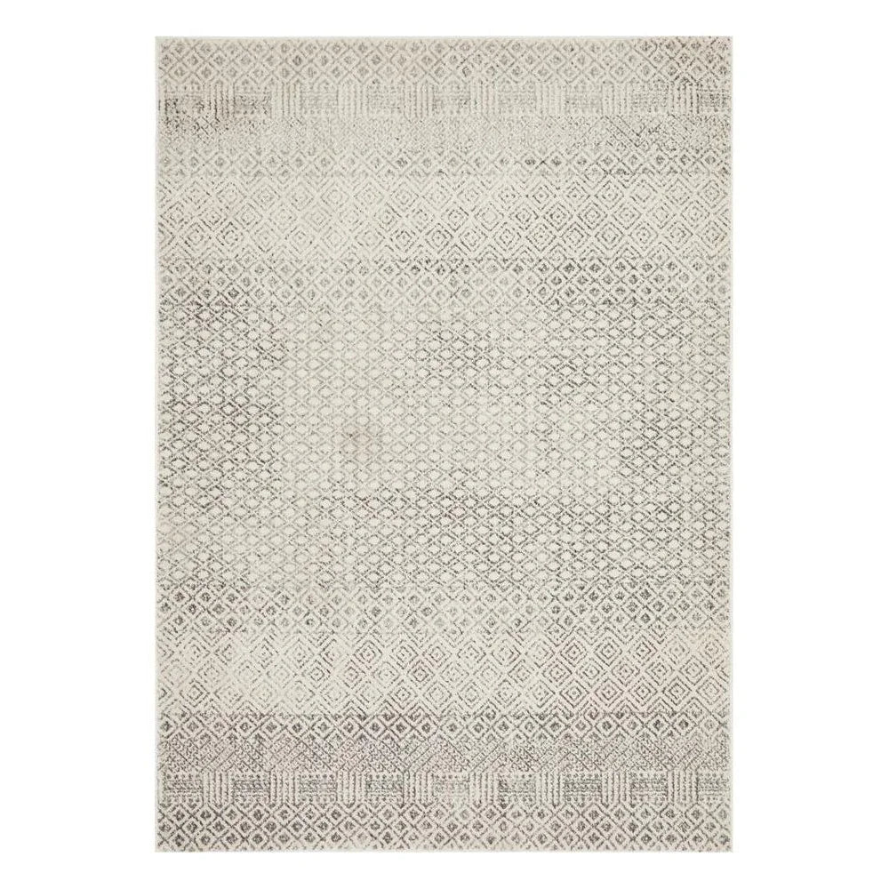 Evoke Diamond Grey Transitional Rug - ICONIC RUGS