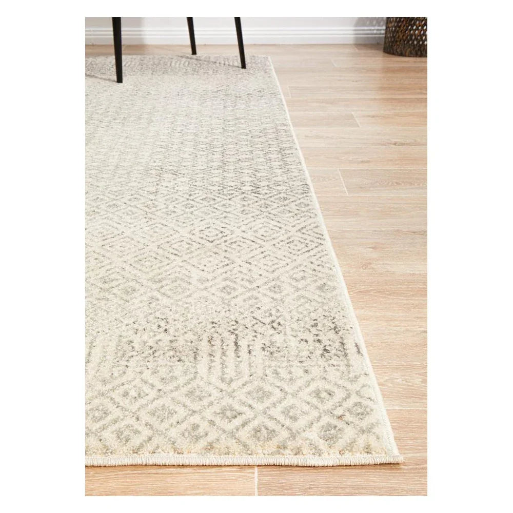 Evoke Diamond Grey Transitional Rug - ICONIC RUGS