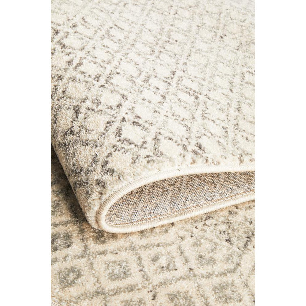 Evoke Diamond Grey Transitional Rug - ICONIC RUGS