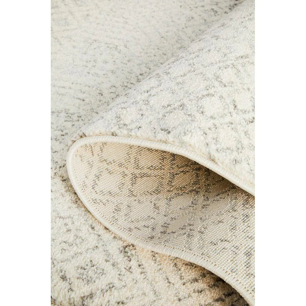 Evoke Diamond Grey Transitional Runner Rug - ICONIC RUGS