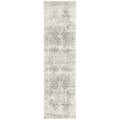 Evoke Dream White Silver Transitional Runner Rug - ICONIC RUGS