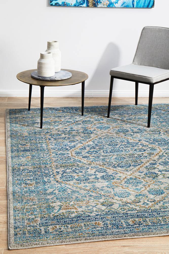Evoke Duality Silver Transitional Rug - ICONIC RUGS