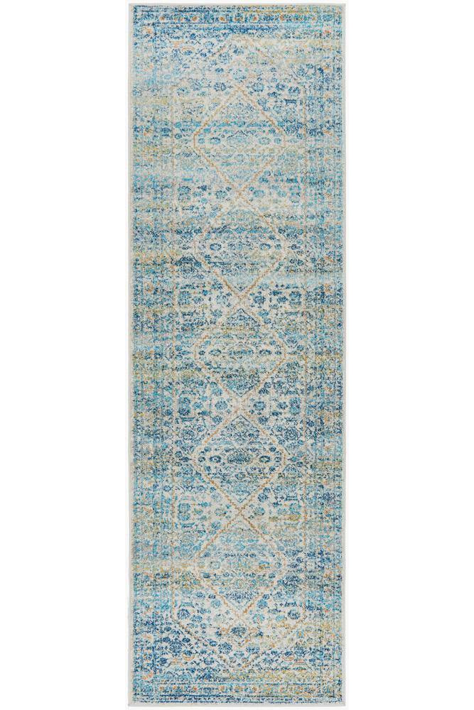 Evoke Duality Silver Transitional Runner Rug - ICONIC RUGS
