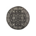 Evoke Estella Charcoal Transitional Round Rug - ICONIC RUGS