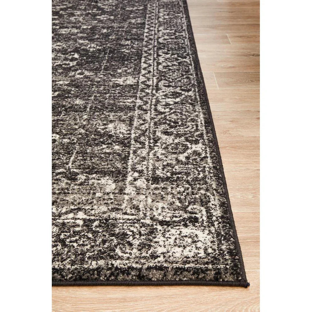 Evoke Estella Charcoal Transitional Rug - ICONIC RUGS