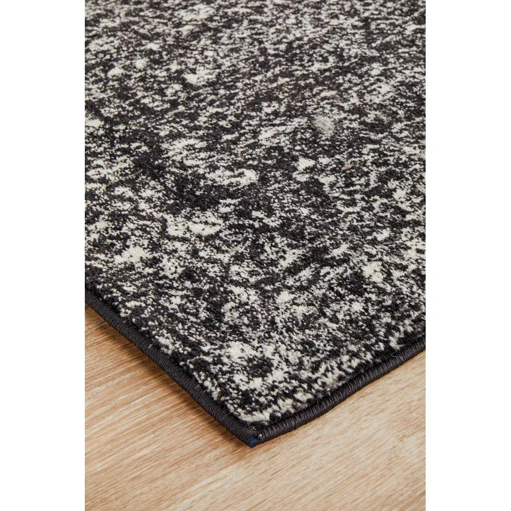 Evoke Estella Charcoal Transitional Runner Rug - ICONIC RUGS