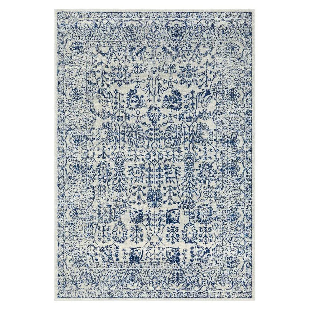 Evoke Frost Blue Transitional Rug - ICONIC RUGS