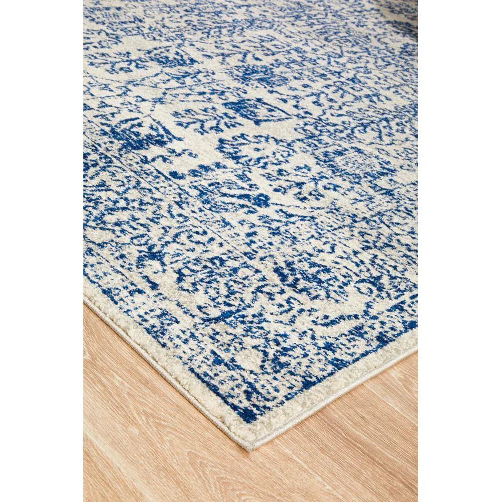 Evoke Frost Blue Transitional Rug - ICONIC RUGS