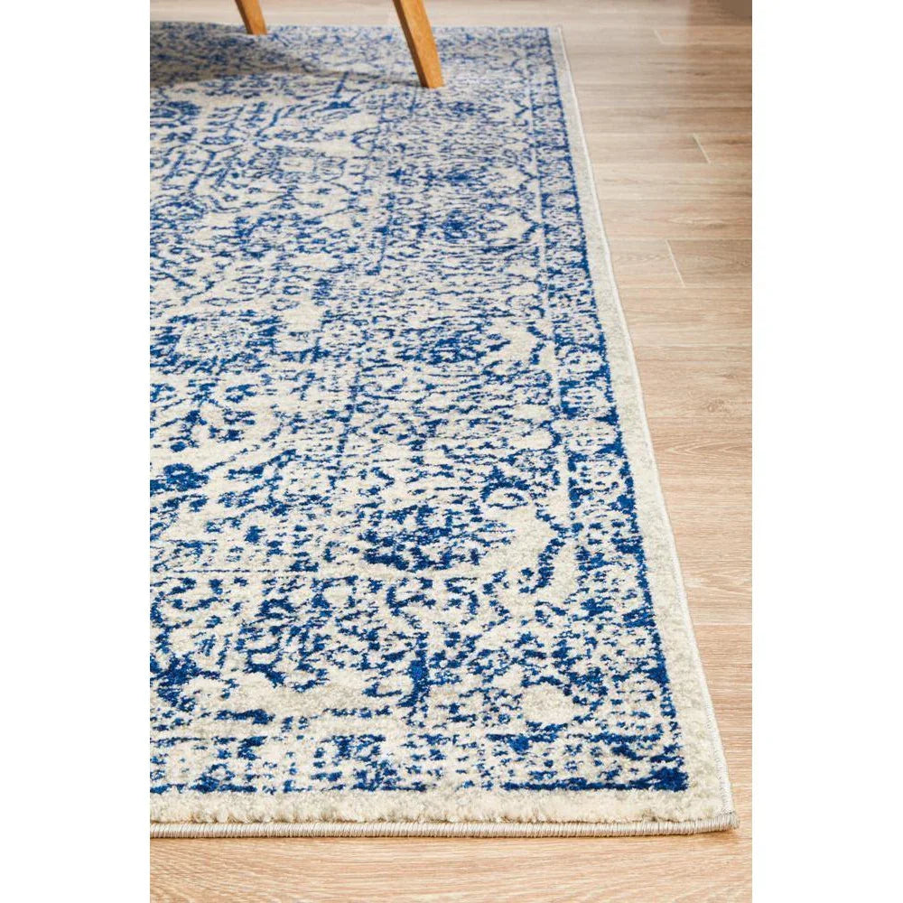 Evoke Frost Blue Transitional Rug - ICONIC RUGS