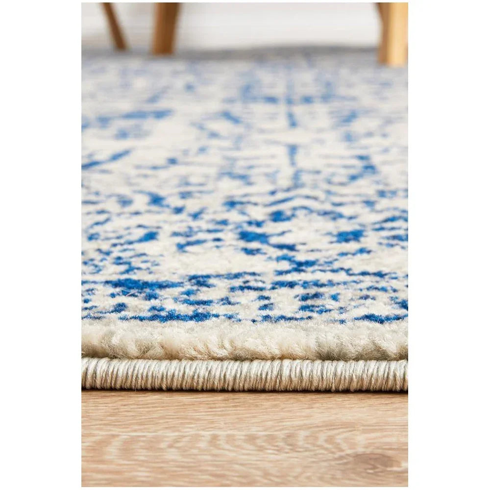 Evoke Frost Blue Transitional Rug - ICONIC RUGS