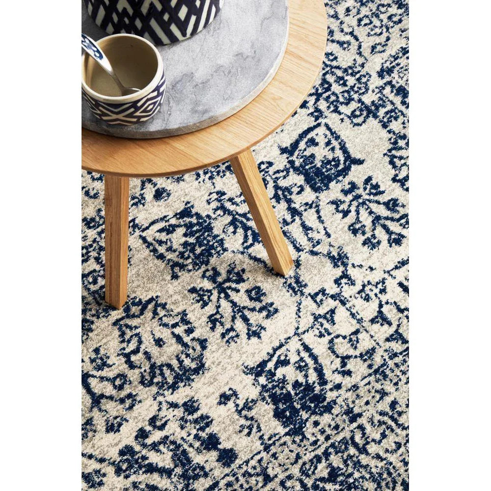 Evoke Frost Blue Transitional Rug - ICONIC RUGS