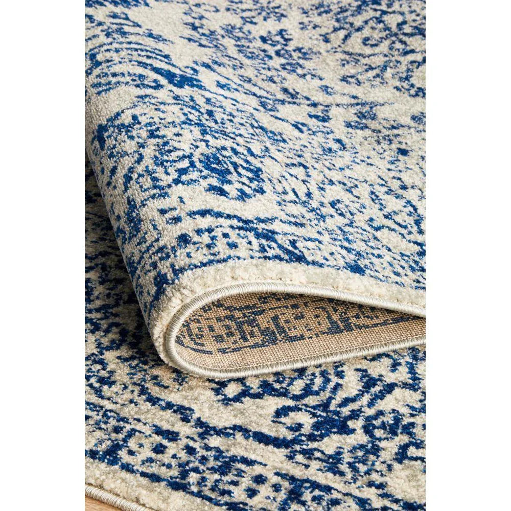 Evoke Frost Blue Transitional Rug - ICONIC RUGS