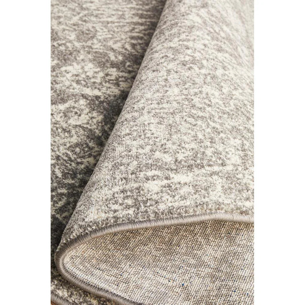 Evoke Homage Grey Transitional Round Rug - ICONIC RUGS