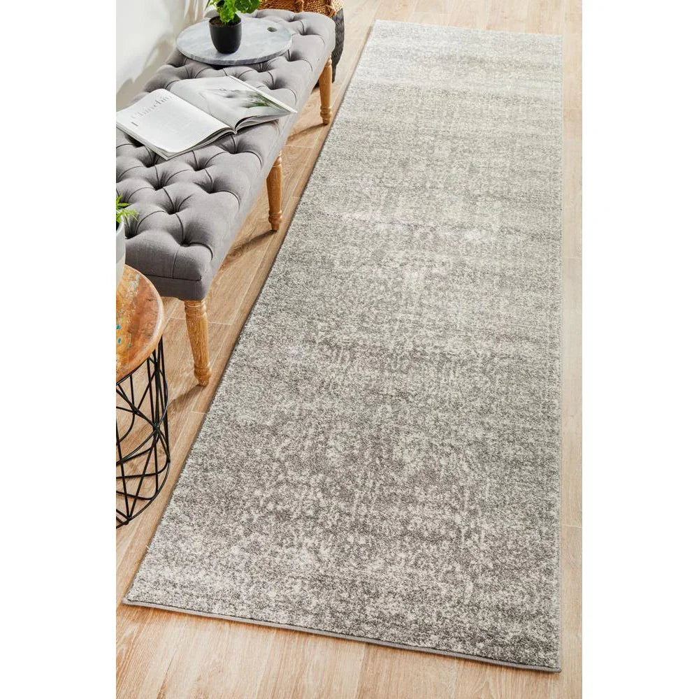 Evoke Homage Grey Transitional Runner Rug - ICONIC RUGS