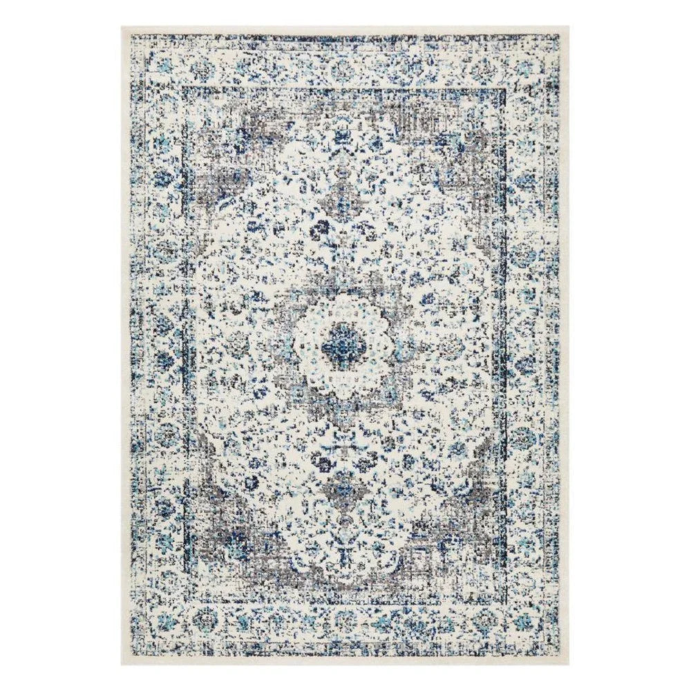 Evoke Mist White Transitional Rug - ICONIC RUGS