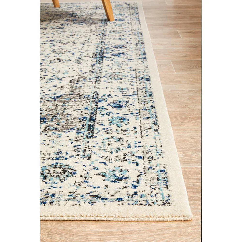 Evoke Mist White Transitional Rug - ICONIC RUGS