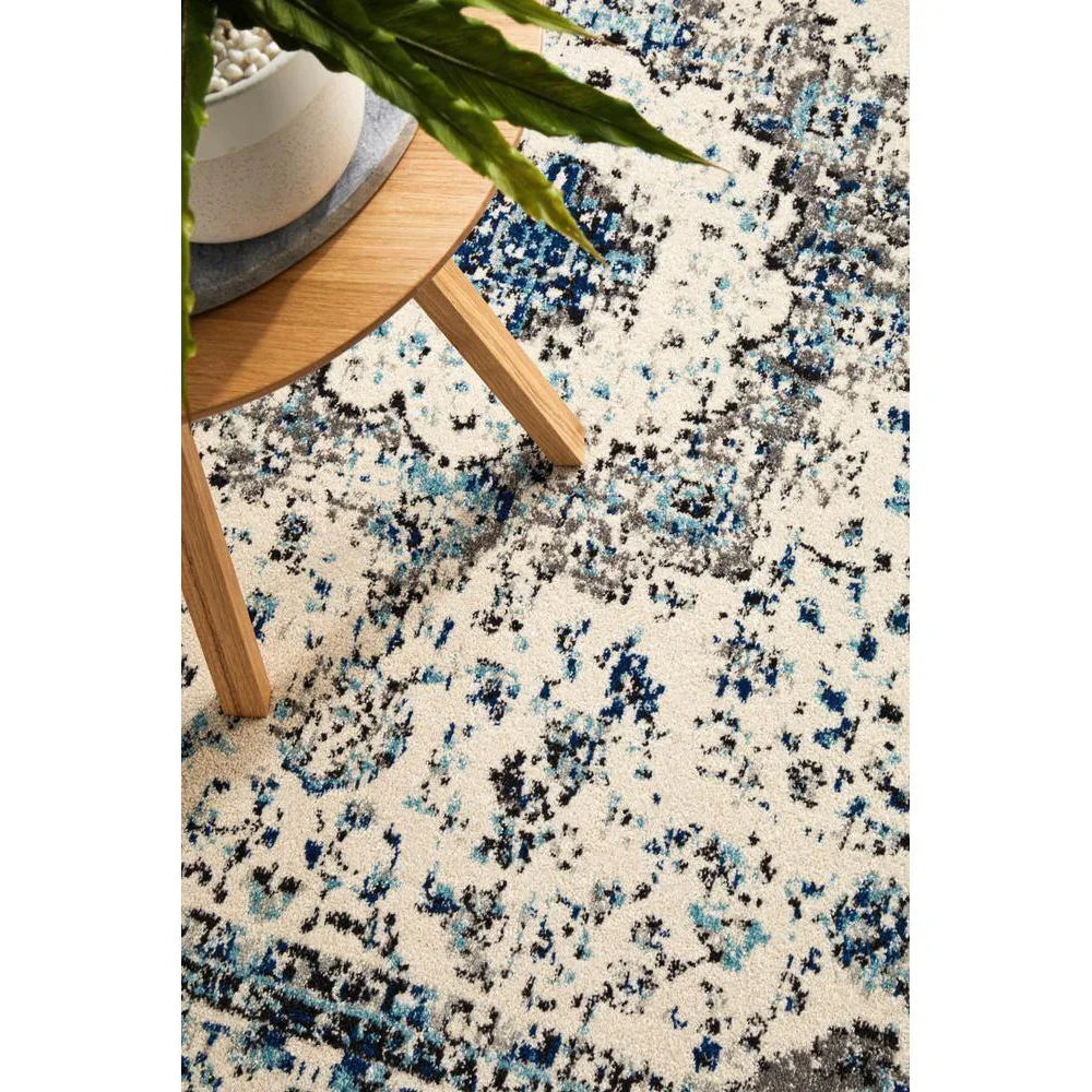Evoke Mist White Transitional Rug - ICONIC RUGS