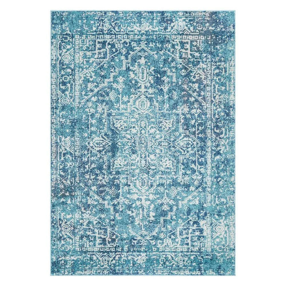 Evoke Muse Blue Transitional Rug - ICONIC RUGS