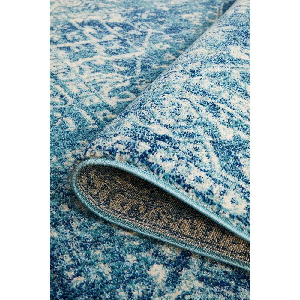 Evoke Muse Blue Transitional Rug - ICONIC RUGS