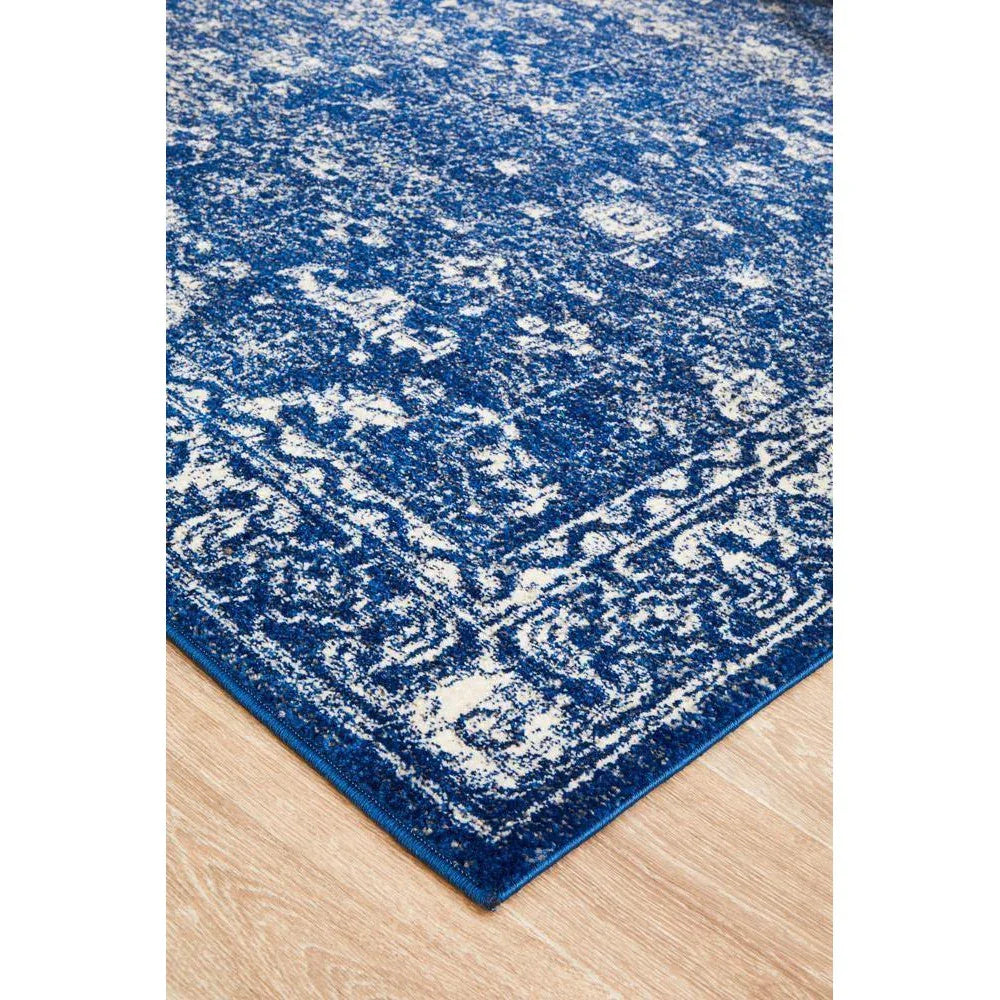 Evoke Oasis Navy Transitional Rug - ICONIC RUGS