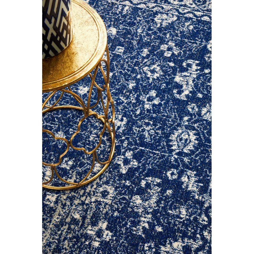 Evoke Oasis Navy Transitional Rug - ICONIC RUGS
