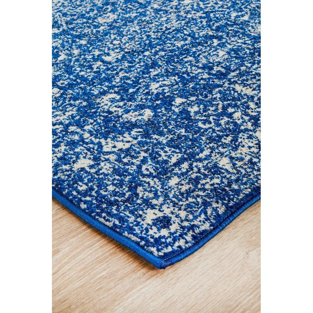 Evoke Oasis Navy Transitional Runner Rug - ICONIC RUGS