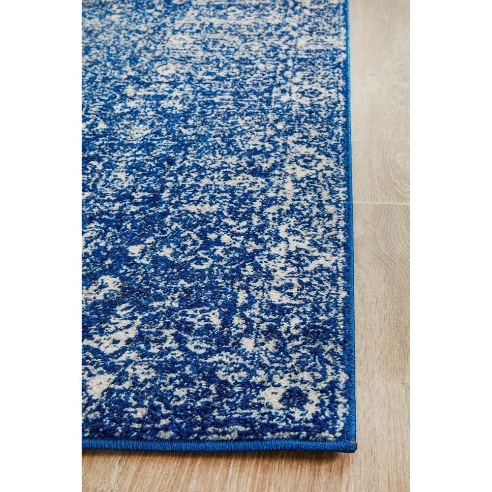 Evoke Oasis Navy Transitional Runner Rug - ICONIC RUGS