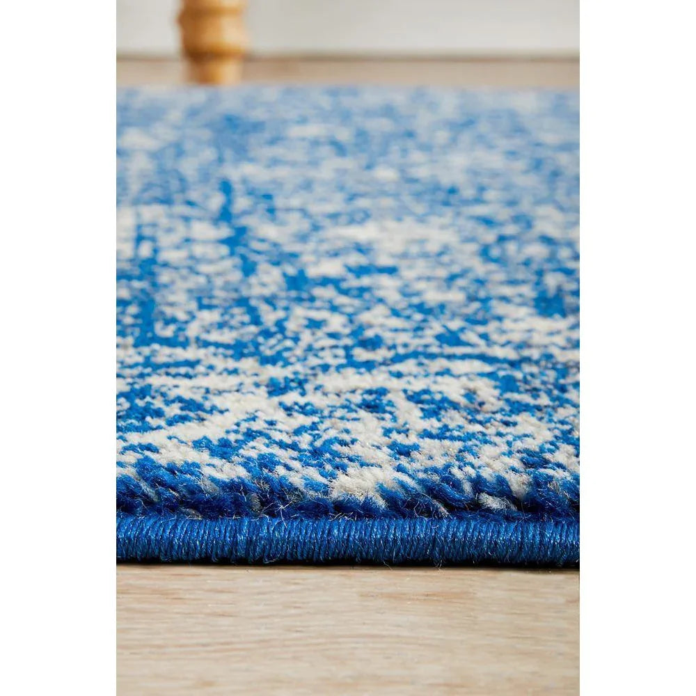 Evoke Oasis Navy Transitional Runner Rug - ICONIC RUGS