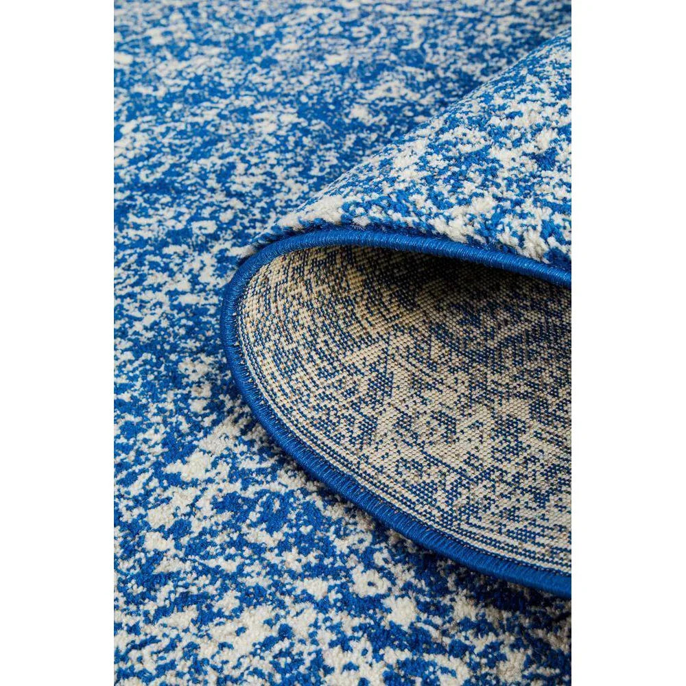 Evoke Oasis Navy Transitional Runner Rug - ICONIC RUGS