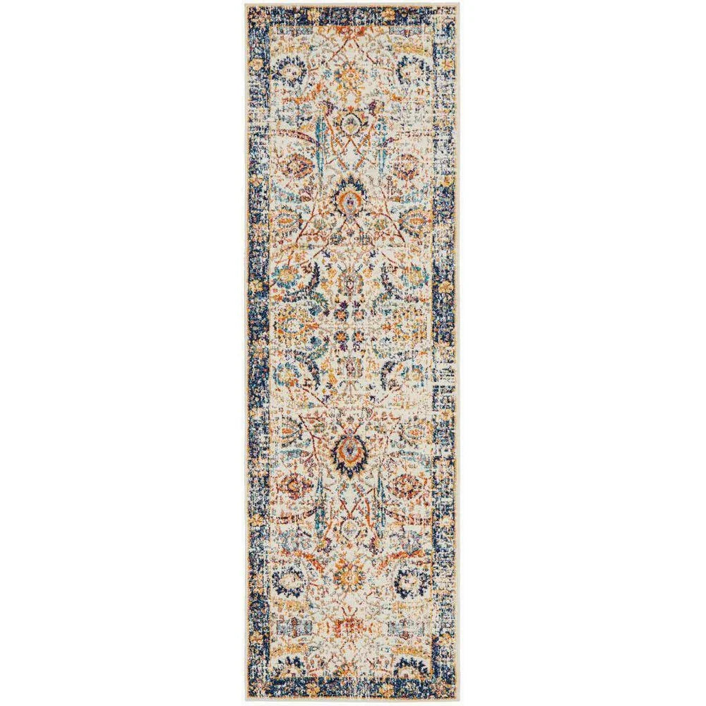 Evoke Peacock Ivory Transitional Rug - ICONIC RUGS