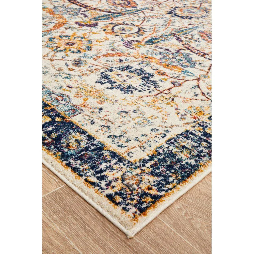 Evoke Peacock Ivory Transitional Rug - ICONIC RUGS