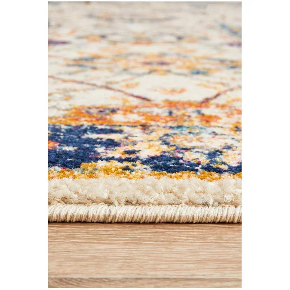 Evoke Peacock Ivory Transitional Rug - ICONIC RUGS
