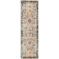 Evoke Peacock Ivory Transitional Runner Rug - ICONIC RUGS