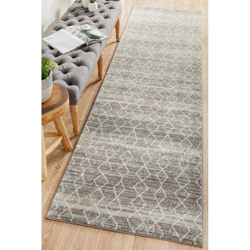 Evoke Remy Silver Transitional Runner Rug - ICONIC RUGS