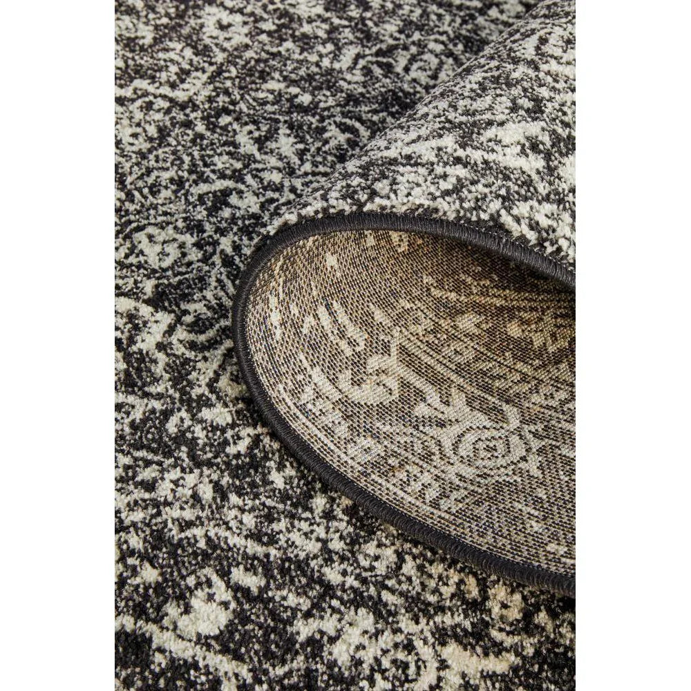 Evoke Scape Charcoal Transitional Runner Rug - ICONIC RUGS