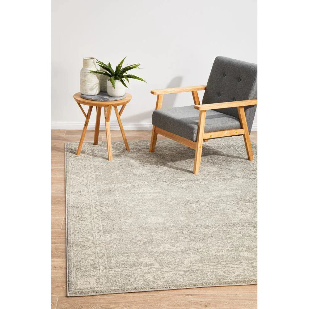 Evoke Shine Silver Transitional Rug - ICONIC RUGS